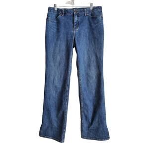 EDDIE BAUER Women's Size 12 Stretch Boot Cut Jean 33 x 30 Medium Blue